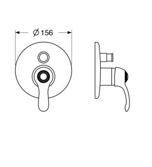 Elite – Monocomando doccia incasso con deviatore e varie rifiniture