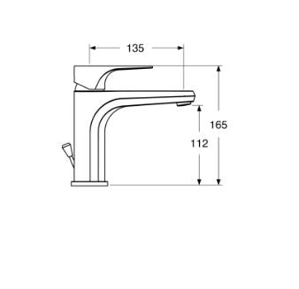 Fly – Monocomando lavabo con scarico