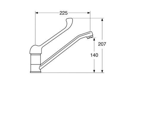 Fly – Monocomando lavello leva clinica con varie rifiniture