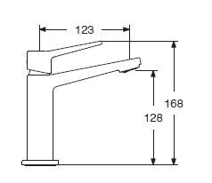 Rubino – Monocomando lavabo con varie rifiniture e con scarico a pressione