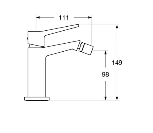 Rubino – Monocomando bidet con varie rifiniture senza scarico