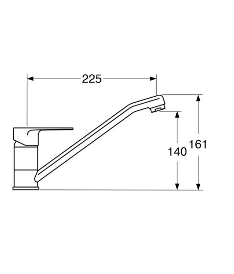 Line - Monocomando lavello monoforo