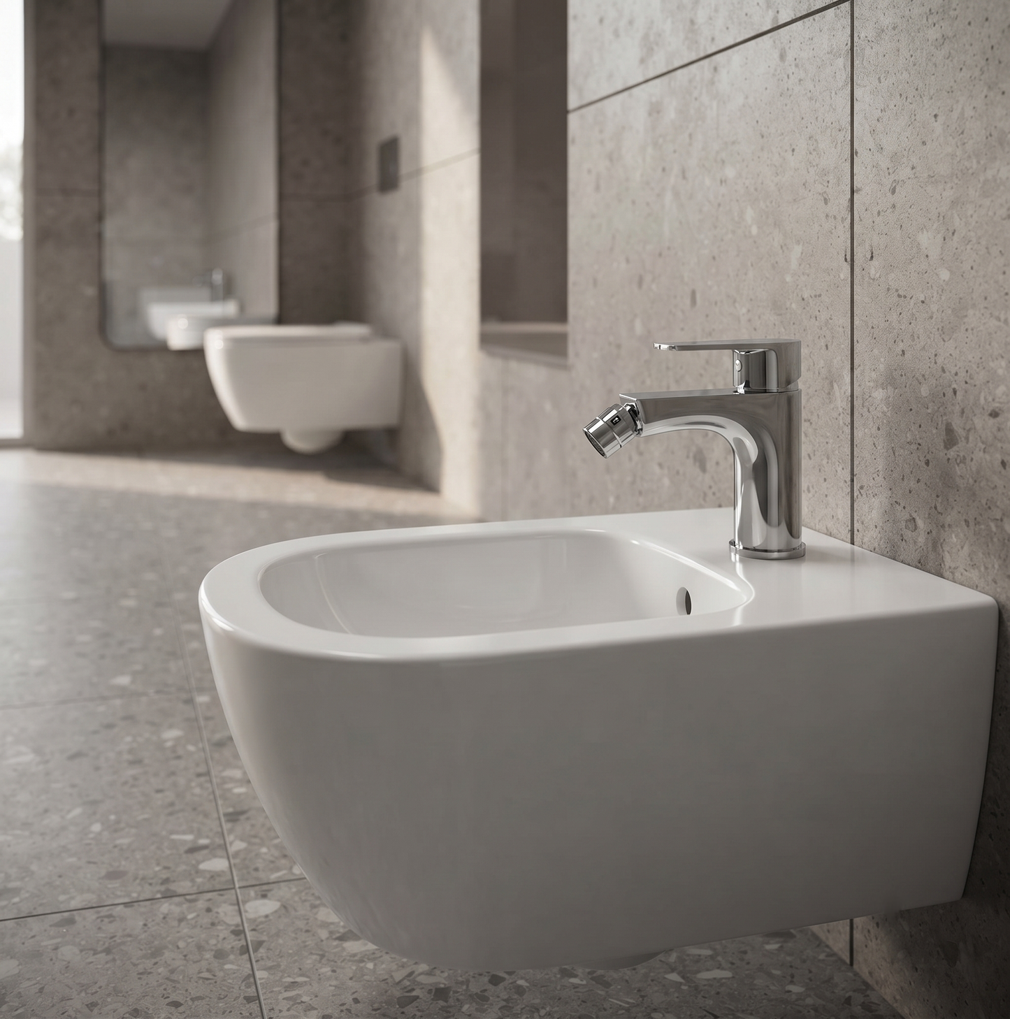 Line - Monocomando bidet con scarico