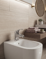 Ciao - Monocomando bidet senza scarico e base in pvc cromata