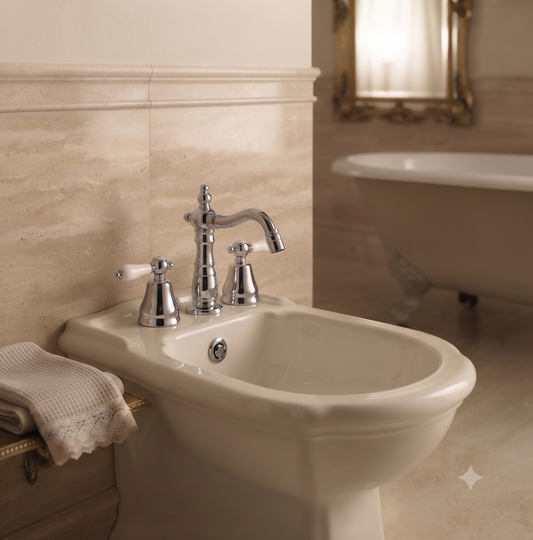 Iris – Batteria bidet con scarico e viarie rifiniture