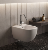 Micron - Monocomando bidet leva laterale con scarico a pressione e varie rifiniture