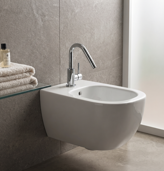 Micron - Monocomando bidet leva laterale senza scarico e varie rifiniture
