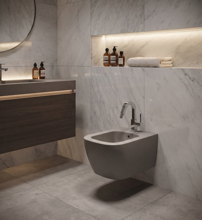 Quarzo - Monocomando bidet leva laterale senza scarico