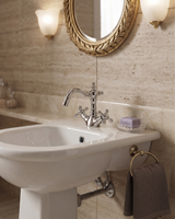 Maya - Monoforo bidet decò con scarico e varie rifiniture