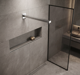 Shower & Wellness - Braccio doccia quadrato con varie rifiniture