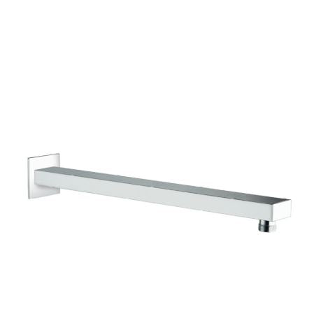Shower & Wellness - Braccio doccia quadrato con varie rifiniture