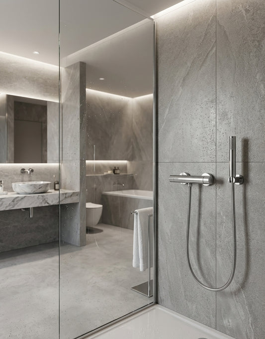 Amalia – Monocomando doccia esterno con duplex e varie rifiniture