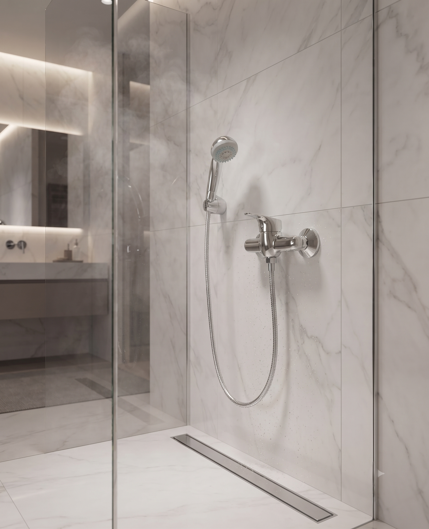 Trend - Monocomando doccia esterno con duplex