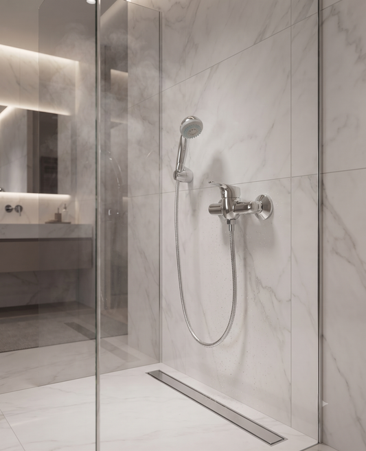 Trend - Monocomando doccia esterno con duplex