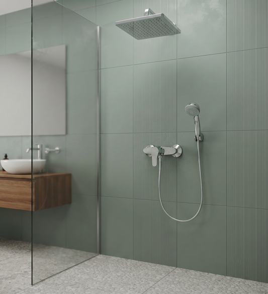 Fly – Monocomando doccia esterno frontale con duplex e varie rifiniture