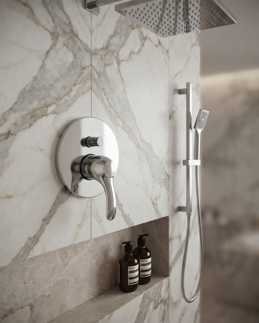 Elite – Monocomando doccia incasso con deviatore e varie rifiniture