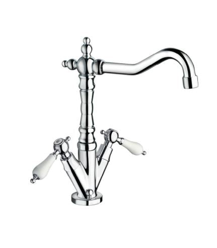 Iris – Monoforo lavabo con scarico e viarie rifiniture