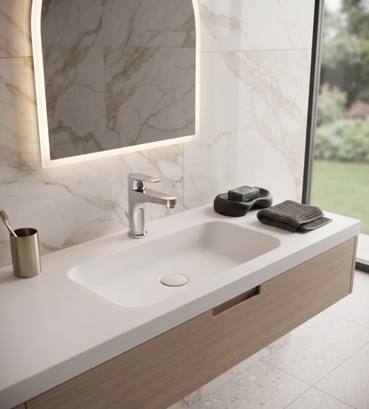 Line Monocomando lavabo senza scarico