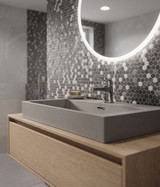 Ciao - Monocomando lavabo senza scarico e base in pvc cromata