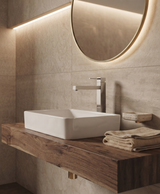 Quarzo - Monocomando lavabo prolungato con scarico a pressione