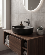 Trend - Monocomando lavabo alto senza scarico con base cromata