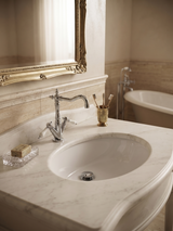 Iris – Monoforo lavabo con scarico e viarie rifiniture