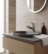 Trend - Monocomando lavabo con scarico e doccia estraibile
