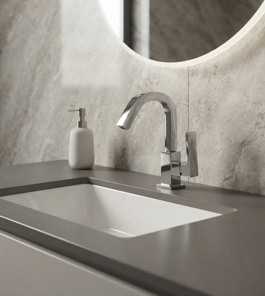 Rubino – Monocomando lavabo leva laterale con varie rifiniture senza scarico