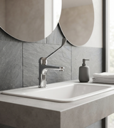 Fly – Monocomando lavabo leva clinica con scarico e varie rifiniture