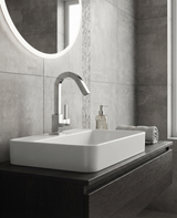 Quarzo - Monocomando lavabo leva laterale con scarico a pressione