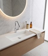 Line - Monocomando lavabo leva laterale con scarico a pressione