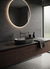 Line - Monocomando lavabo prolungato con scarico