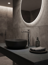 Fly – Monocomando lavabo prolungato con scarico e varie rifiniture