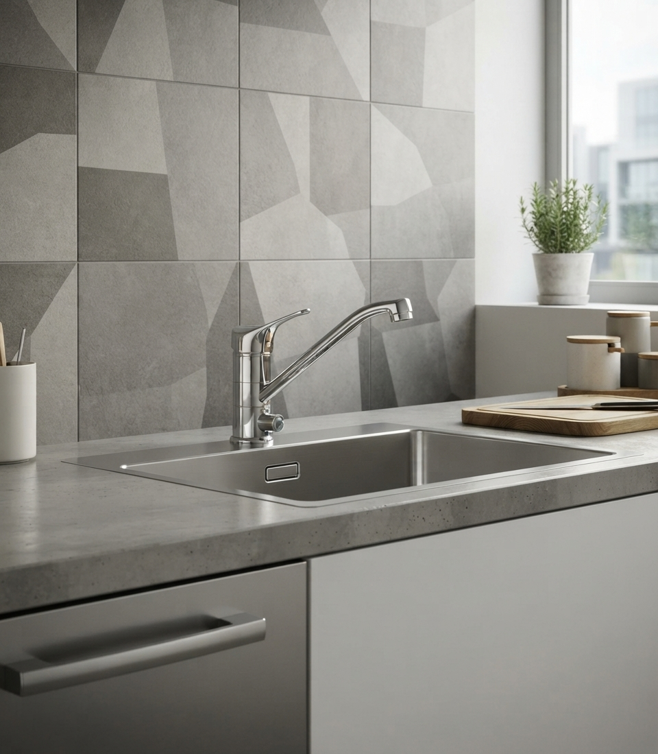 Trend - Monocomando lavello monoforo attacco lavastoviglie