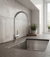 Fly – Monocomando lavello doccia estraibile “pull down” con varie rifiniture