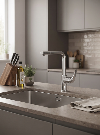 Ciao - Monocomando lavello doccia estraibile "Pull out" con varie rifiniture