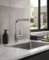 Line - Monocomando lavello doccia estraibile "pull-out" con varie rifiniture