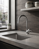 Elite – Monocomando lavello leva laterale canna ⌀ 22 con varie rifiniture