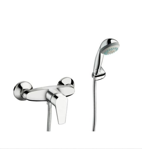 Line - Monocomando doccia esterno frontale con duplex