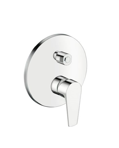 Line - Monocomando doccia incasso tondo con deviatore
