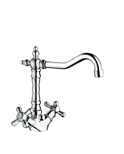 Maya - Monoforo lavabo decò con scarico e varie rifiniture