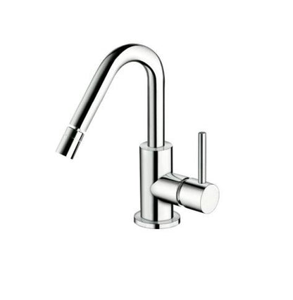 Micron - Monocomando bidet leva laterale con scarico a pressione e varie rifiniture