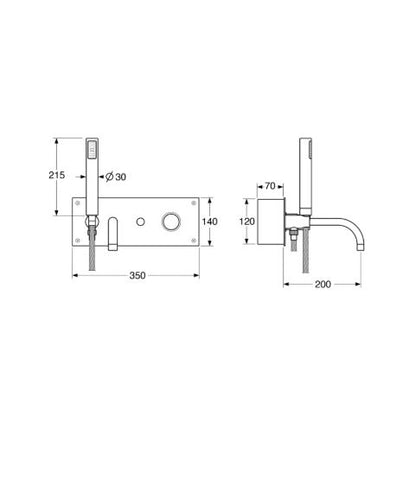 Amalia – Monocomando vasca da incasso con duplex e varie rifiniture