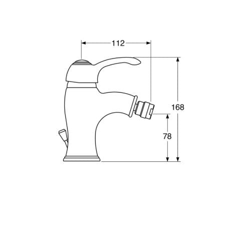 Elite – Monocomando bidet con scarico e varie rifiniture