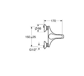 Fly – Monocomando vasca leva superiore senza duplex con varie rifiniture