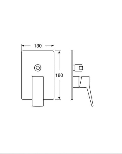 Rubino – Monocomando doccia incasso con deviatore e varie rifiniture