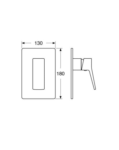 Rubino – Monocomando doccia incasso con varie rifiniture