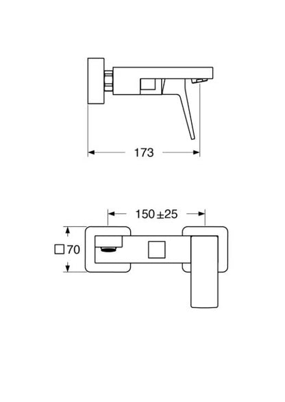 Rubino – Monocomando vasca con varie rifiniture senza duplex