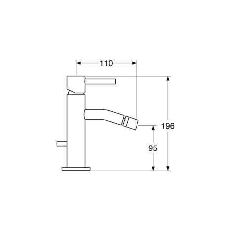 Micron - Monocomando bidet con scarico