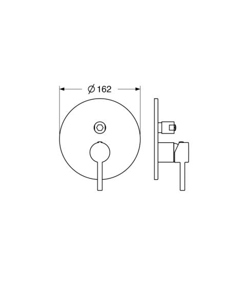 Micron - Monocomando doccia incasso con deviatore e varie rifiniture